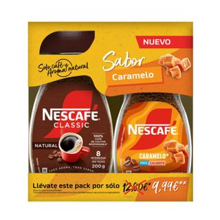 Café Nescafé classic natural 200gr + caramelo 95gr