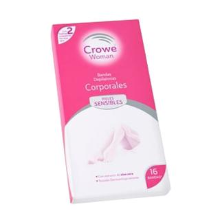 Bandas de Cera Crowe Juliette corporal piel sensible 20ud