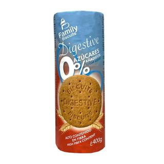 Galleta Family Biscuits Digestive 0% azúcares 400gr