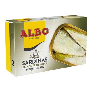 Sardinas Albo en aceite de oliva virgen extra lata 120gr