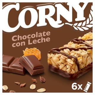 Barritas Corny de cereales chocolate con leche 6x25gr