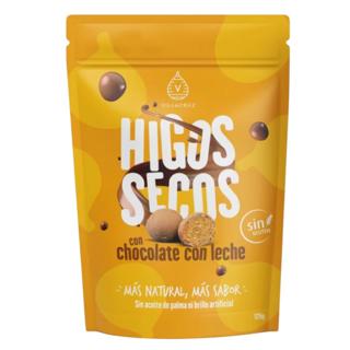 Higos Vilacruz secos con chocolate leche sin gluten doypack 125gr