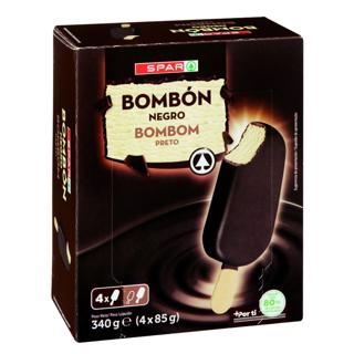 Helado Spar bombón negro 4x85gr