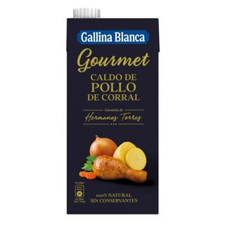 Caldo Galina Blanca gourmet de pollo de corral brik 1L
