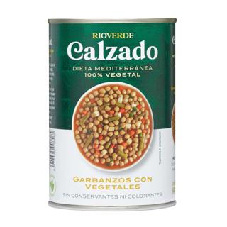 Garbanzos Calzado con vegetales lata 400gr