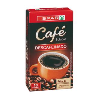 Café Spar soluble descafeinado 10ud