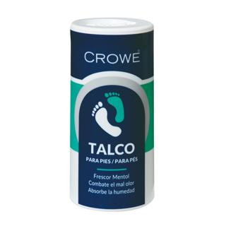 Polvos de talco Crowe para pies frescor mentol combate el mal olor y absorbe la humedad bote 100gr