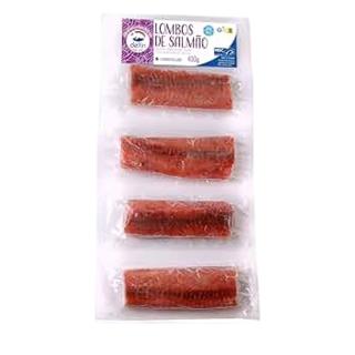Lomos de salmón Delfín rosados crudo 300gr