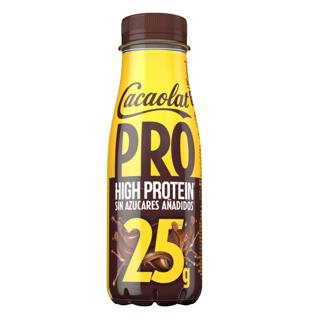 Batido Cacaolat pro high protein de cacao sin azucares añadidos botella 275ml
