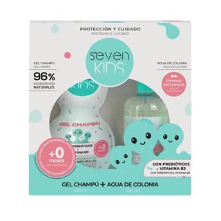 Gel Seven Kids champú + colonia 2ud 400+50ml