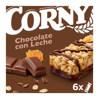 Barritas Corny de cereales chocolate con leche 6x25gr