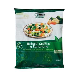 Mix Artiq brócoli coliflor y zanahoria 800gr