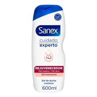 Gel Sanex de ducha cremoso cuidado experto rejuvecenedor 600ml
