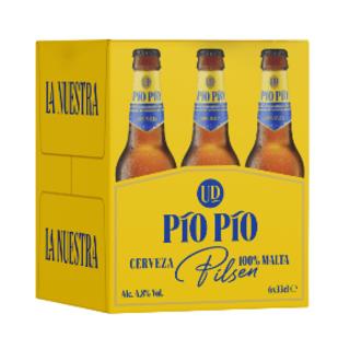 Cerveza Pío Pío botella 6x33cl