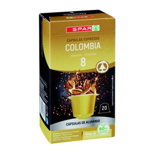 Café Spar espresso colombia 20 cápsulas