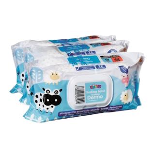Toallitas Pasito infantiles con tapa 3x72ud