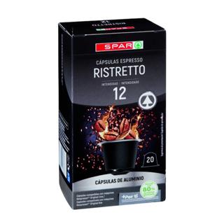 Café Spar cápsulas espresso ristretto 20ud