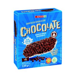 Barritas Spar de cereales con chocolate blanco 6ud 138gr