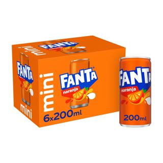 Refresco Fanta naranja lata 6 x 20cl