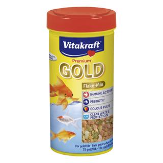 Alimento para peces Vitakraft de agua fría vita gold flake 250ml