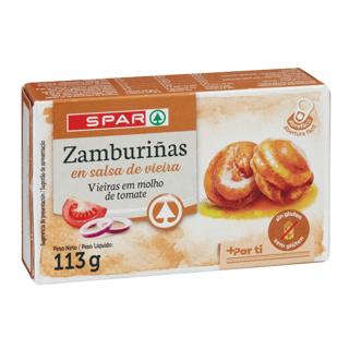 Zamburiñas Spar en salsa de vieira 113gr