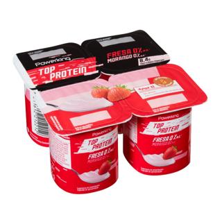 Yogur Powerking fresa proteina 4X125gr
