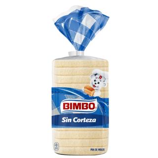 Pan de Molde Bimbo sin corteza 450gr