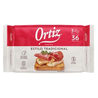Pan Tostado Ortiz estilo tradicional 36ud 320gr
