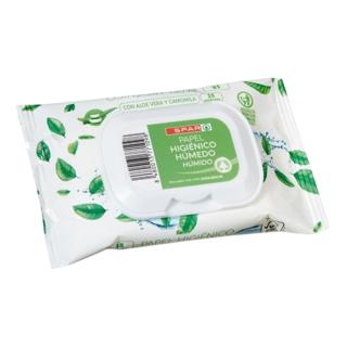 Papel Higiénico Spar húmedo 15ud