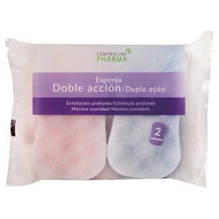 Esponja Centra Line Pharma doble acción exfoliación profunda 2ud