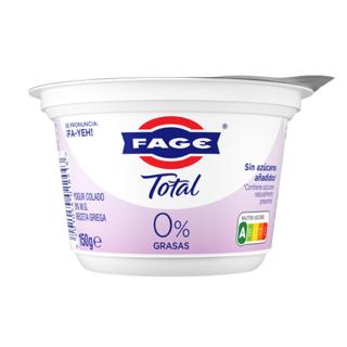 Yogur Fage total colado receta griega 0%mg 150gr