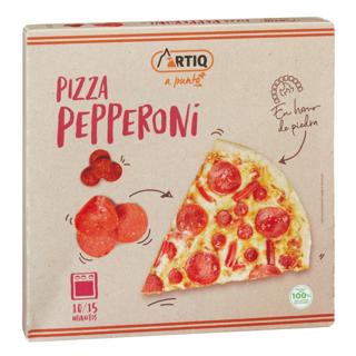 Pizza Artiq al horno de piedra pepperoni congelada 365gr