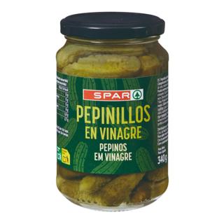 Pepinillos Spar en vinagre 340gr