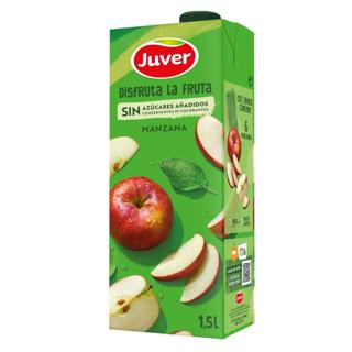 Néctar Juver Disfruta de manzana sin azúcar añadido brik 1,5L