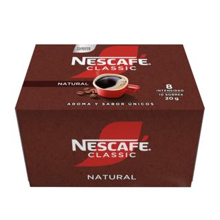 Café Nescafe classic soluble natural sobres 10x2gr