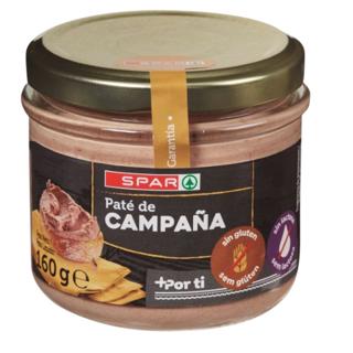 Paté Spar de campaña tarro cristal 160gr