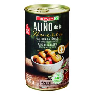 Aceitunas Spar receta aliño de la huerta 350gr