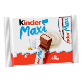 Chocolate Kinder barritas maxi 6ud
