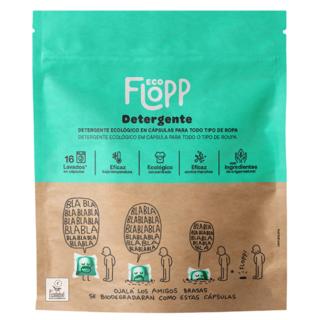 Detergente Flopp Eco para todo tipo de ropa 16 cápsulas