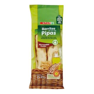 Barritas Spar de pan con pipas 2x83gr