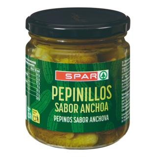 Pepinillo Spar sabor anchoa 330gr