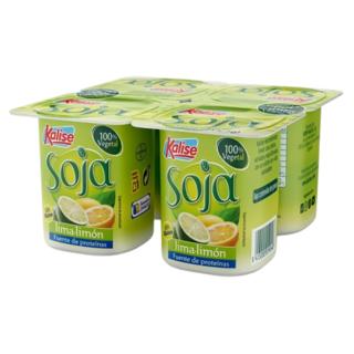 Kalise vegetal de soja sabor lima limón 4x125gr