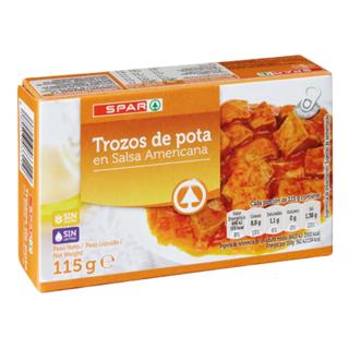Trozos De Pota Spar en salsa americana 115gr