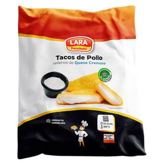 Tacos Lara de pollo relleno de queso cremoso 300gr