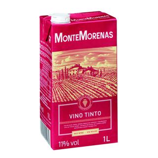 Vino Montemorenas tinto mesa 11% brik 1L