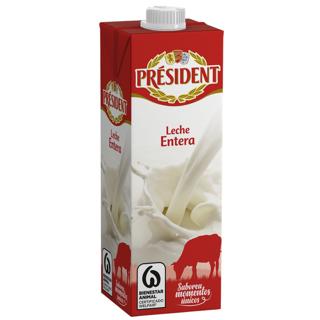 Leche President entera brik 1L