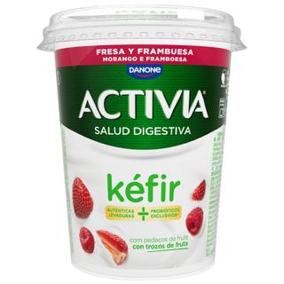 Kéfir Activia con fresa y frambuesa 380gr