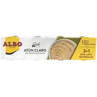 Atún Albo claro en aceite de oliva 3+1 368gr