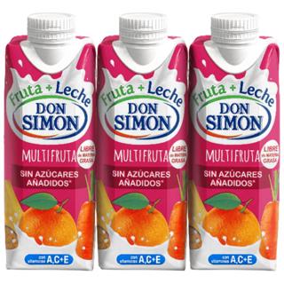 Zumo Don Simón multifrutas con leche zero brik 33cl