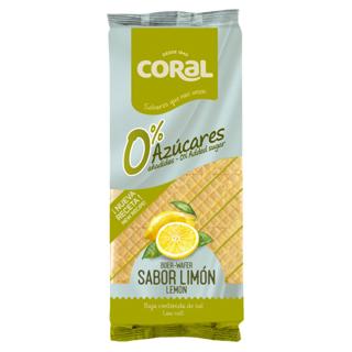 Barquillo Coral limón sin azúcar añadido 170gr